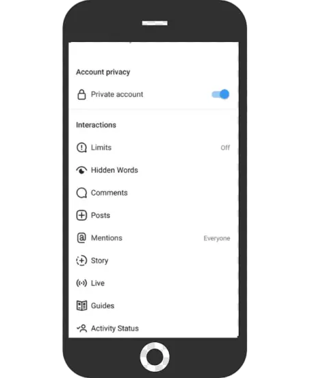 instander apk privacy